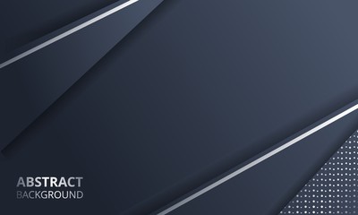 Abstract Dark Metallic Silver Frame Layout Tech Design Background Template