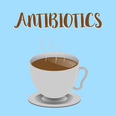 Word writing text Antibiotics. Business concept for Drug used in treatment and prevention of bacterial infections.