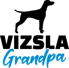 Vizsla Grandpa with silhouette