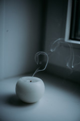 Naklejka na ściany i meble candle smoke