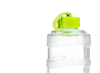 Water bottle isolated on white background