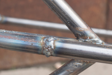  metal pipe with weld seams
