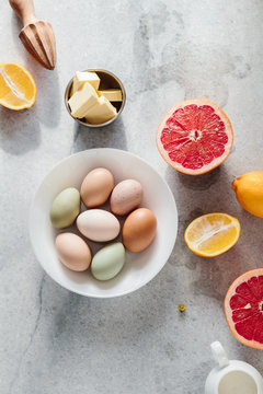 Citrus Curd in the Making