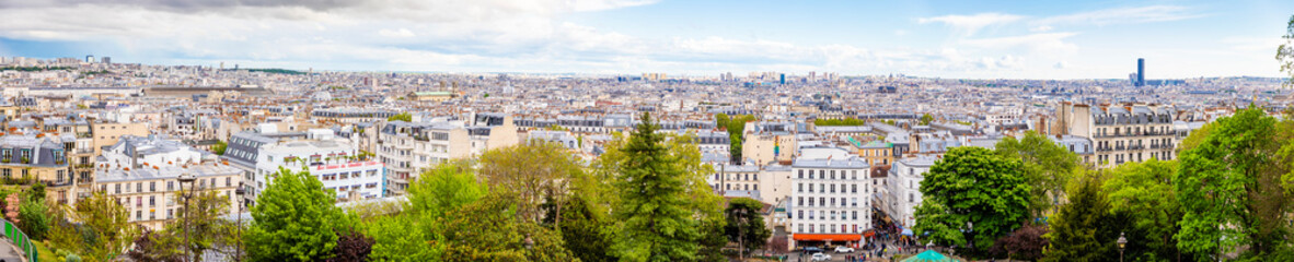 Fototapeta na wymiar Beautiful aerial view of Paris from Sacre Couer, Paris, France