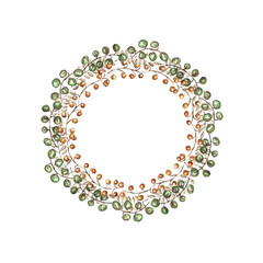 Rustic floral wreath