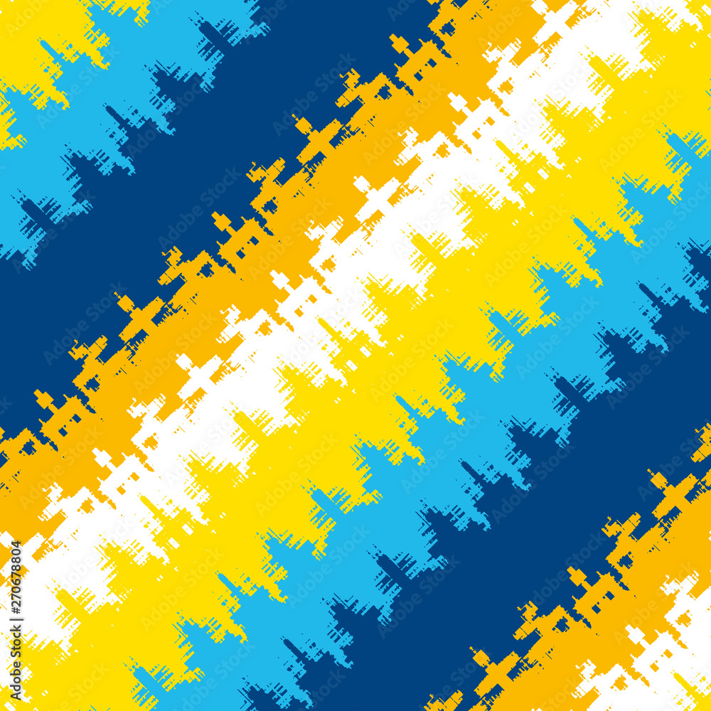 Poster abstract seamless striped pattern. the image is scattered into particles.