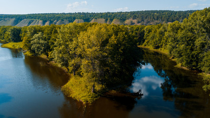 Clean river in the hills