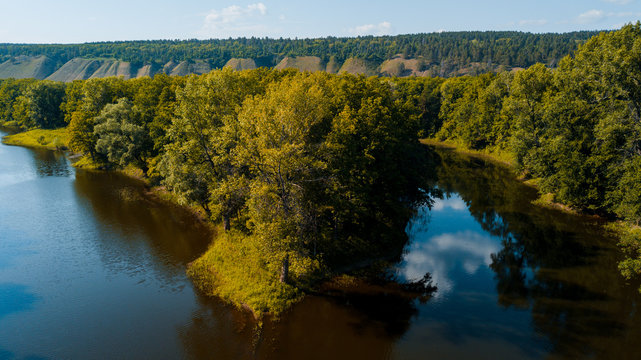 Clean river in the hills
