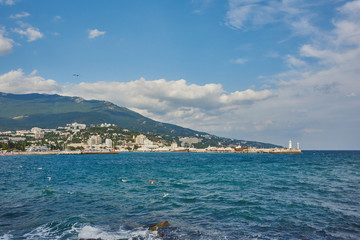Russia. Crimea. Yalta Harbor view
