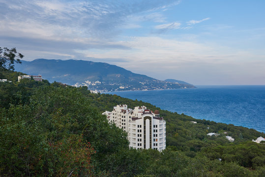 Russia. Crimea. Oreanda. View towards Yalta