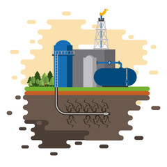 Oil industry and machinery splash design