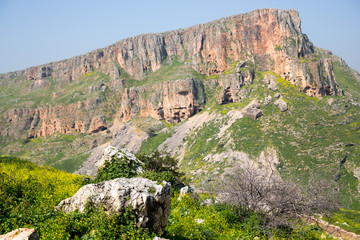 Fototapeta na wymiar Arbel Nature Reserve in Israel