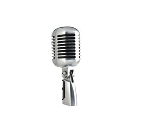 Fototapeta premium Microphone Vintage Style Isolated