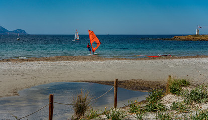 Surfer am Meer