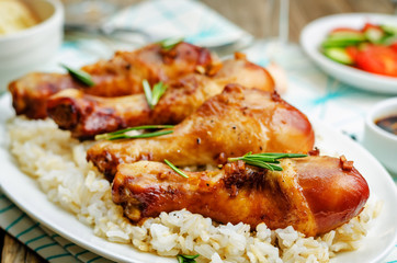 roasted honey soy garlic ginger chicken