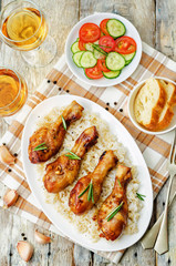 roasted honey soy garlic ginger chicken