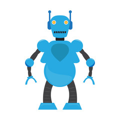 Isolated robot toy for kids - Vector illustration