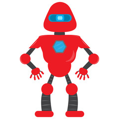 Isolated robot toy for kids - Vector illustration