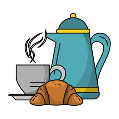 Breakfast morning food cartoons