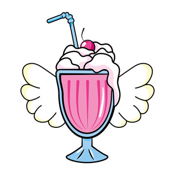 mlik shake icon vector illustration