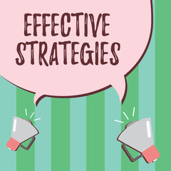 Word writing text Effective Strategies. Business concept for Sound Tactical Scheme Powerful Operational Decisions.