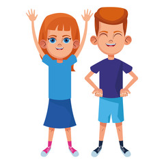 young kids avatar carton character