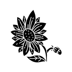 Flower Leaf Illustration Design Template Vector