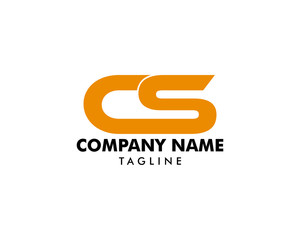 Fototapeta na wymiar Initial Letter CS Design Logo