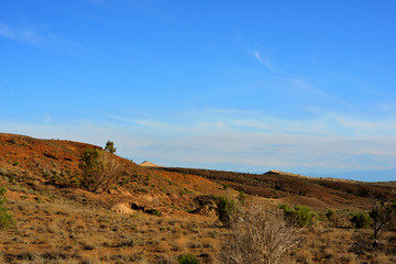 Desert landscape surrounding Singing Dune in Altyn-Emel