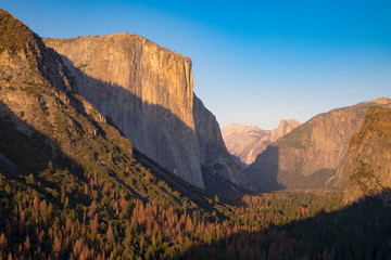 El Capitan at sunset in Yosemite