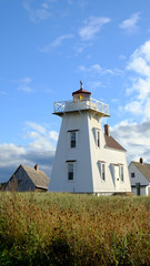 Canadian lighthouse on a clear day