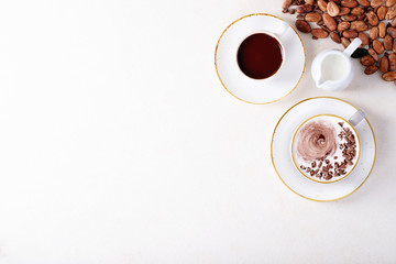 Homemade hot chocolate drink