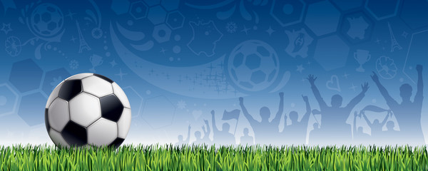 FOND BLEU FOOTBALL FRANÇAIS © kazy