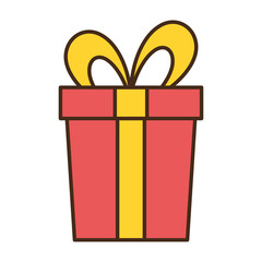 wrapped gift box bow