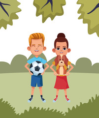 young kids avatar carton character