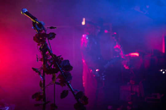 Zagreb, Croatia – may 30. 2019. Concert of cult Gothic  rock band Christian Death in Zagreb