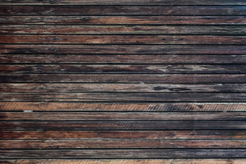Dark brown wood background, old wood planks.