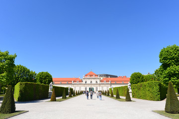 Fototapeta na wymiar Schloss Belvedere (Unteres Belvedere) Wien