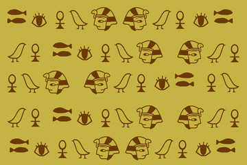 ヒエログリフ模様