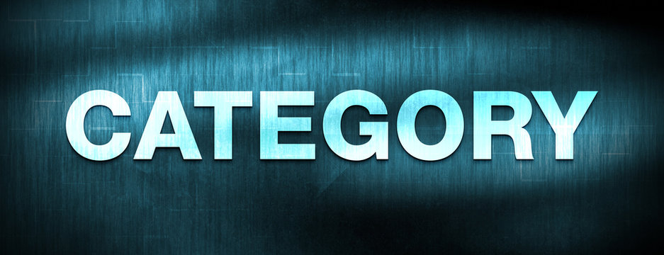 Category abstract blue banner background