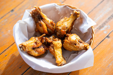 deep fried chicken wing food recipe