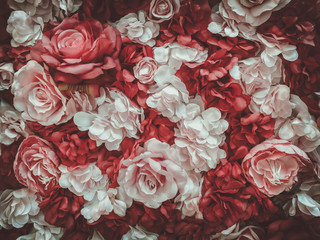 schöner künstlicher Blumenhintergrund, Vintage-Stil  © joeycheung
