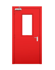 Emergency Exit Door Isolated
