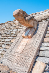 The ancient pyramids of Tonina, a Mayan Archaeological Site in Chiapas, Mexico