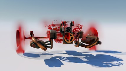 Naklejka premium graphic background car