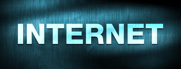 Internet abstract blue banner background