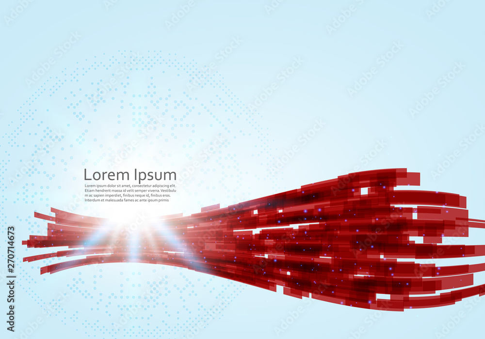 Poster technology abstract stripe background with copy-space vector illustration
