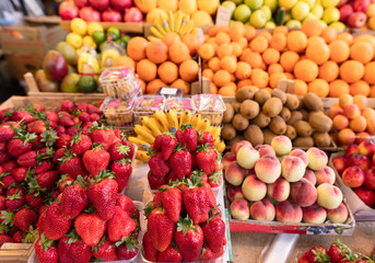 Traditional fruits and vegetables market.