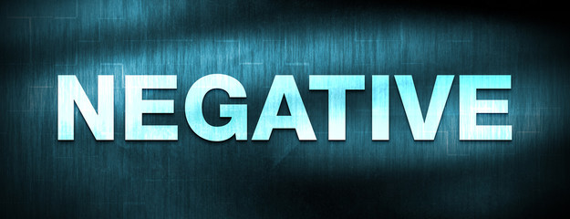 Negative abstract blue banner background