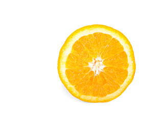 Orange slice isolated on white background